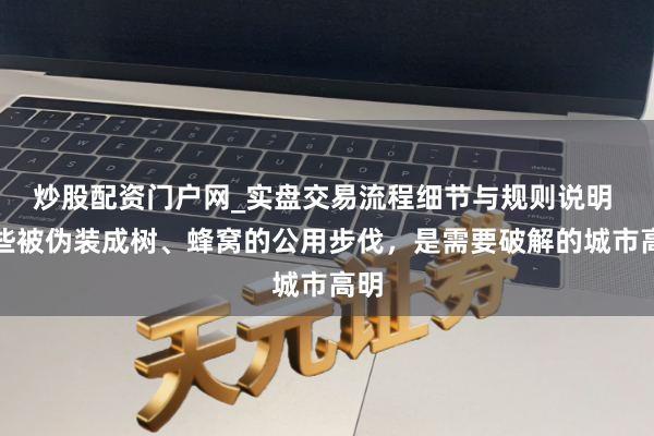 炒股配资门户网_实盘交易流程细节与规则说明 那些被伪装成树、蜂窝的公用步伐，是需要破解的城市高明