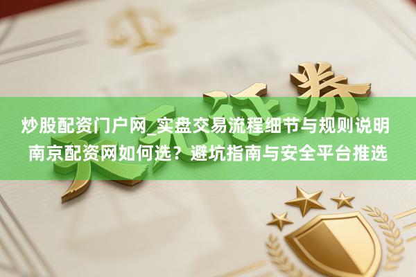 炒股配资门户网_实盘交易流程细节与规则说明 南京配资网如何选？避坑指南与安全平台推选